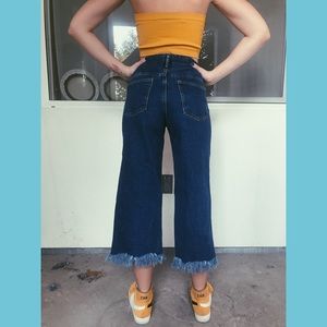 Zara distressed culottes